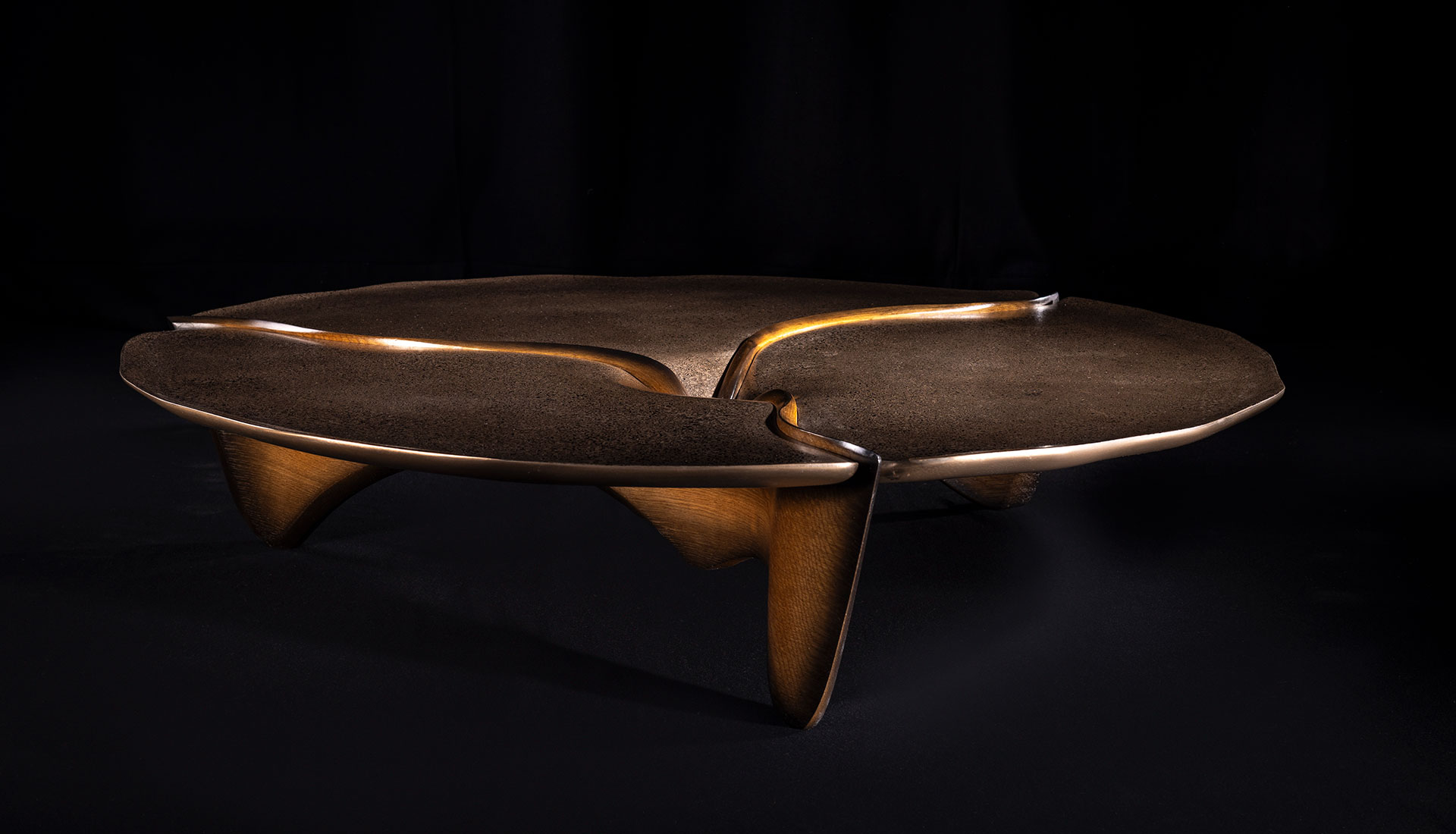 Marc Fish Mokume-gane Low Lounge Table