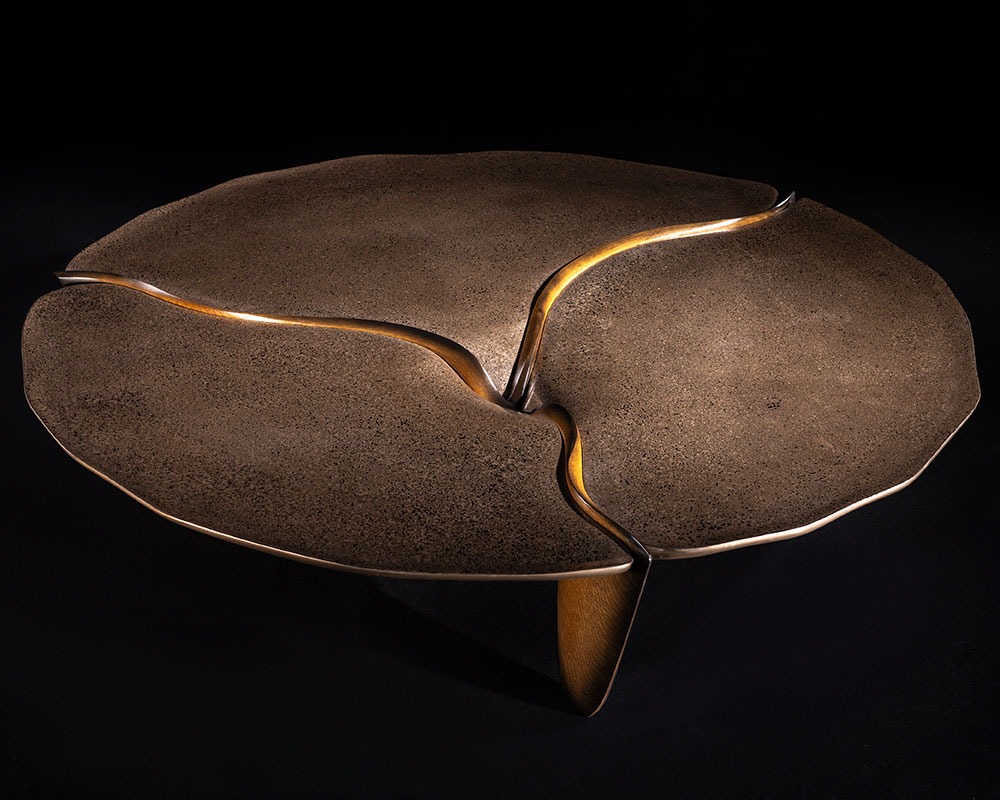 Marc Fish Mokume-gane Low Lounge Table