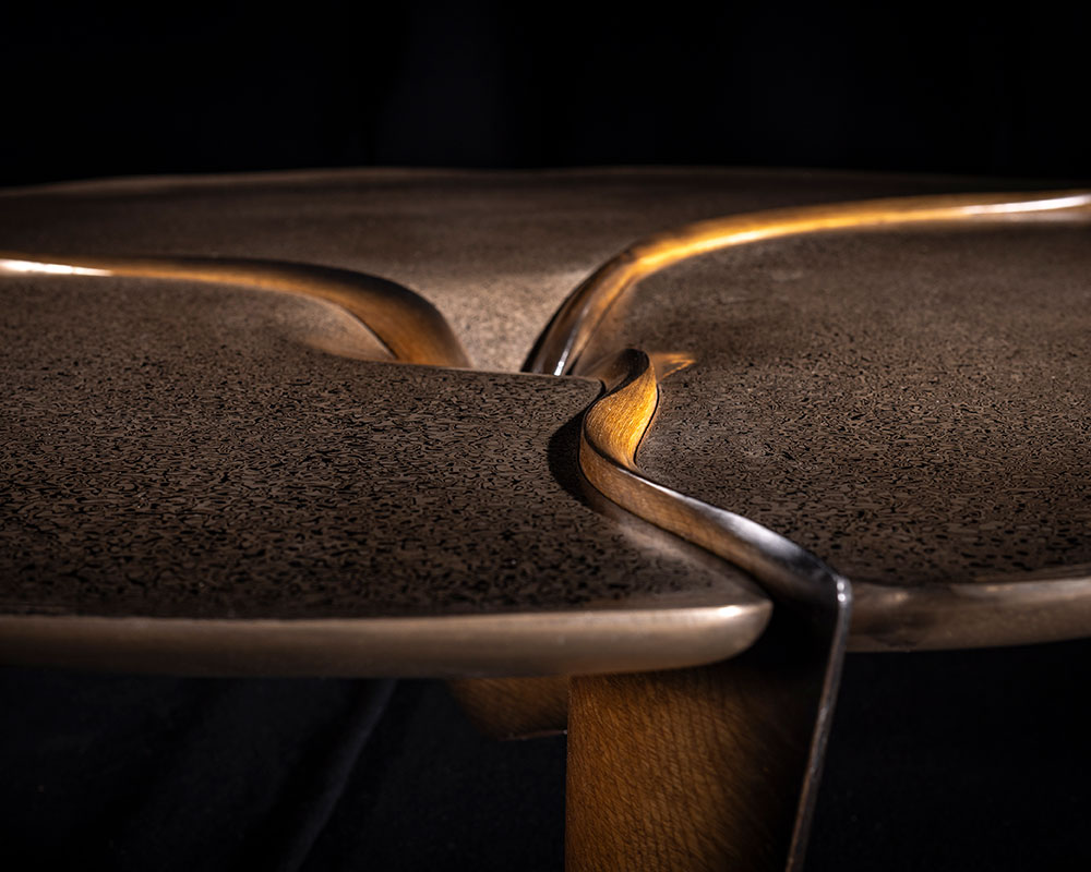 Marc Fish Mokume-gane Low Lounge Table