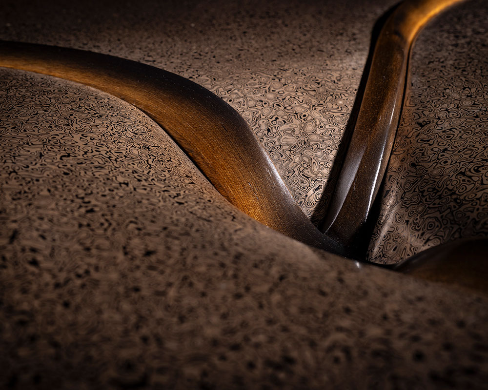 Marc Fish Mokume-gane Low Lounge Table