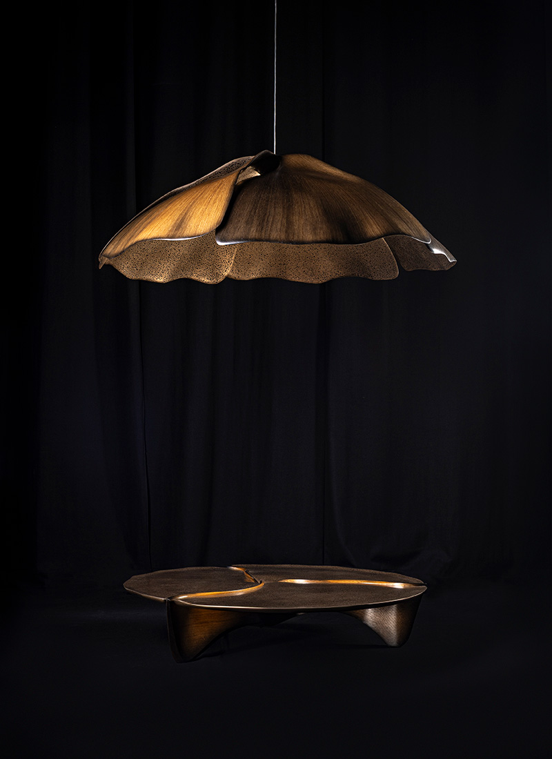 Marc Fish Mokume-gane Low Lounge Table