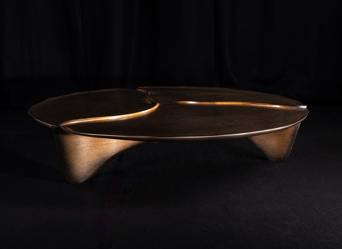 Marc Fish Mokume-gane Low Lounge Table