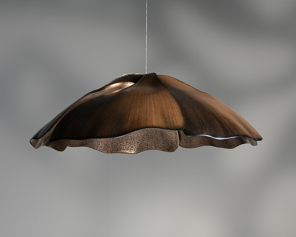 Marc Fish Mokume-gane Large Pendant Light