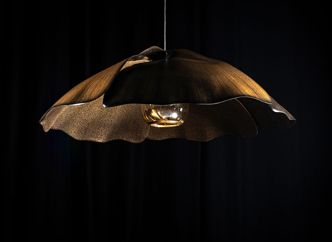 Marc Fish Mokume-gane Large Pendant Light