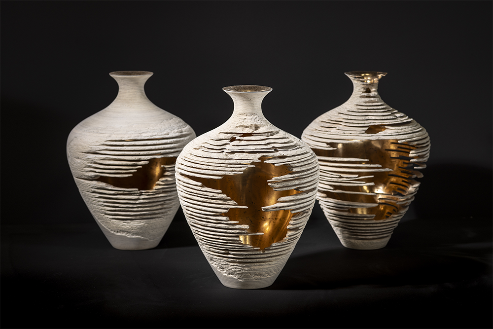 Marc Fish Relics Ash & Rose Gold Triptych